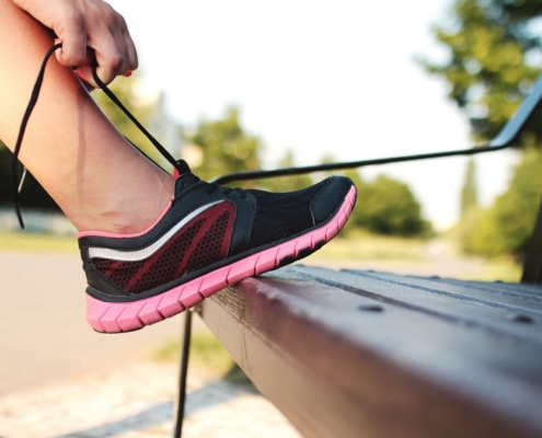 the right shoe is important for preventing spider veins